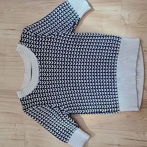 Banana republic black and white sweater.  Size S